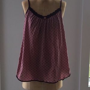 Hanky Panky polka dot tank, size small